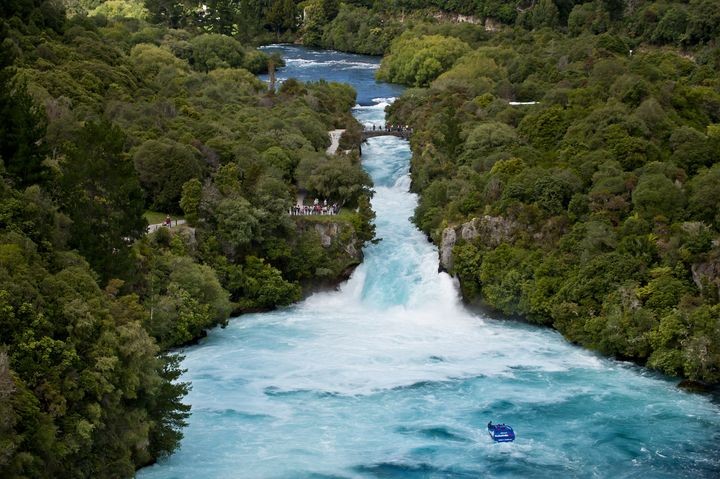▲胡卡瀑布。　圖：紐西蘭觀光局／提供