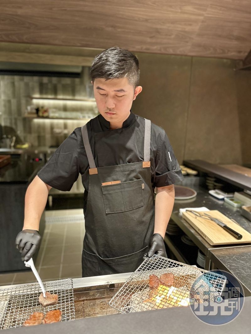 料理長莊協霖在燒肉名店、頂級燒肉私廚歷練超過10年。