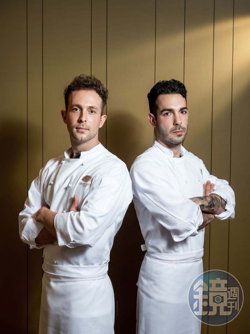 「Bencotto」去年起迎來新任主廚艾曼紐（左）與副主廚瑞卡多，透過絕佳默契推出多次義式美饌。