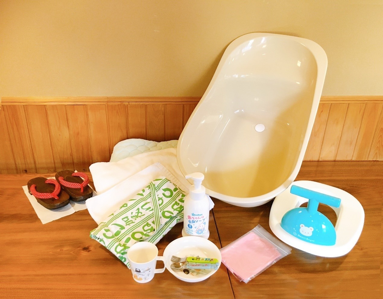 ▲旅館加茂川可免費出借各種嬰兒用品，讓帶幼兒的旅客們更加放心。　圖：旅館加茂川／提供
