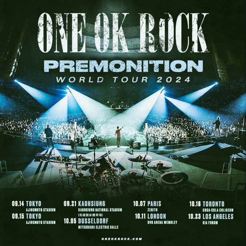 ONE OK ROCK巡演海外第一站當然是台灣。（華納音樂提供）