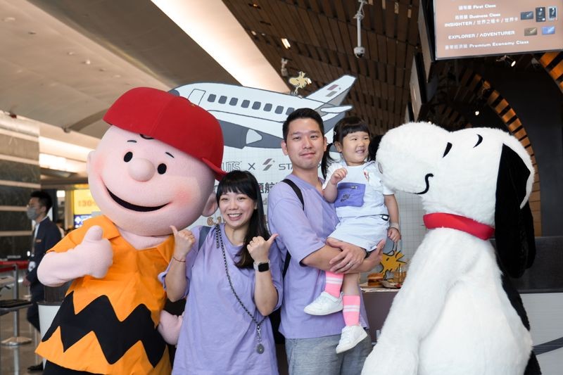 6月15日的「台北─東京」JX802航班為SNOOPY史努比首航驚喜班機。（星宇航空提供）