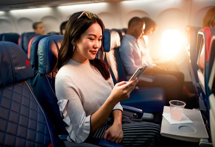 ▲達美優悅經濟艙Delta Comfort+較經濟艙提供更舒適飛行體驗。　圖：達美航空／提供