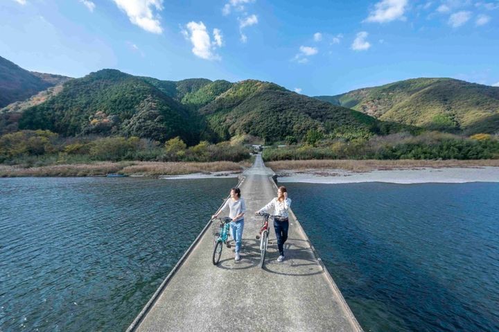 ▲四萬十川自行車散策。　圖：高知縣國際觀光課／提供