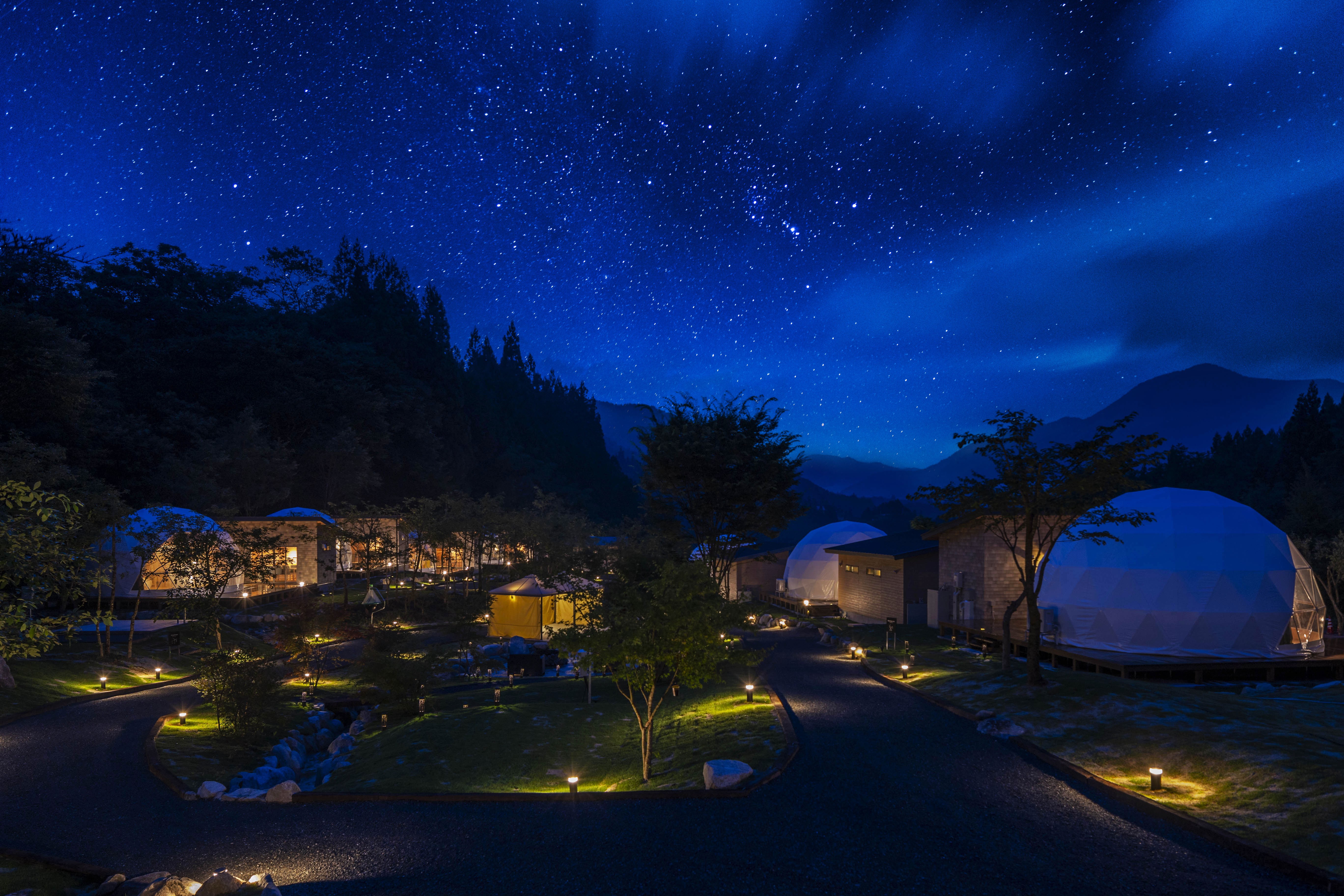 ▲位於長野縣阿智村的mokki營區擁有日本最美的星空，推薦在日本最清新的星空下露營，體驗別具一格的浪漫。 圖：resort-glamping╱提供