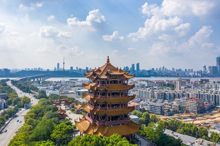 ▲武漢是南航直航兩岸的航點之一，圖為「天下絕景」黃鶴樓。　圖：shutterstock／來源