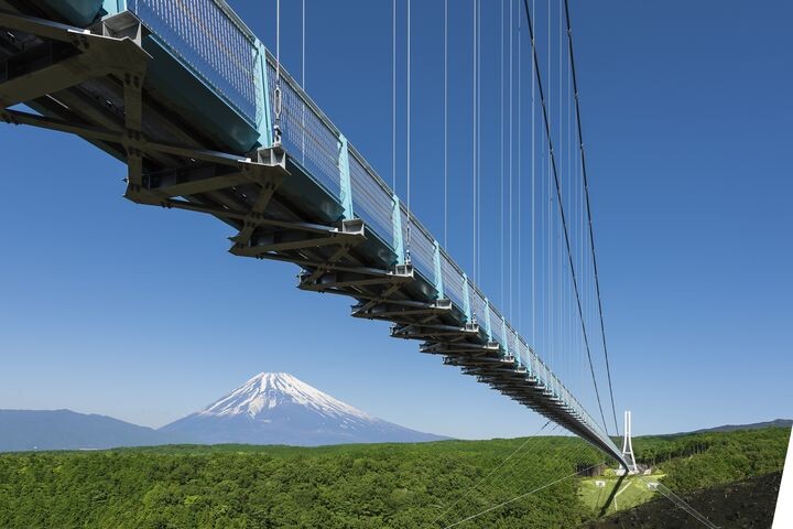 ▲三島 SKYWALK 讓旅客把富士山全景一次坐擁。　圖：富士之國靜岡縣駐台辦事處／提供