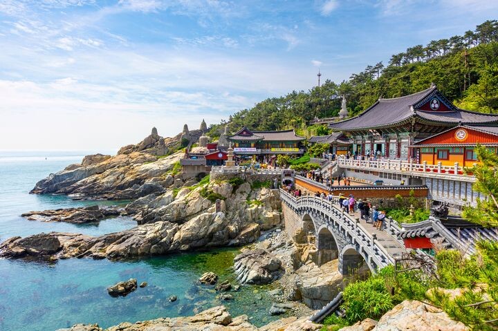 ▲運用濟州航空的「台北／高雄－釜山」航線，前往釜山海東龍宮寺。　圖：shutterstock／來源