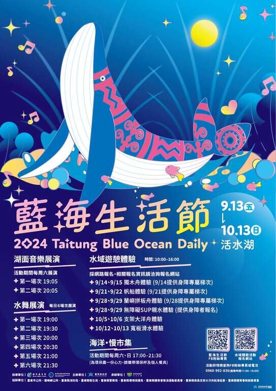 ▲台東藍海生活節將在9/13-10/13重磅回歸。　圖：台東縣政府／來源