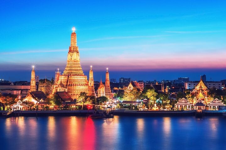 ▲曼谷鄭王廟迷人夜景。　圖：shutterstock／來源