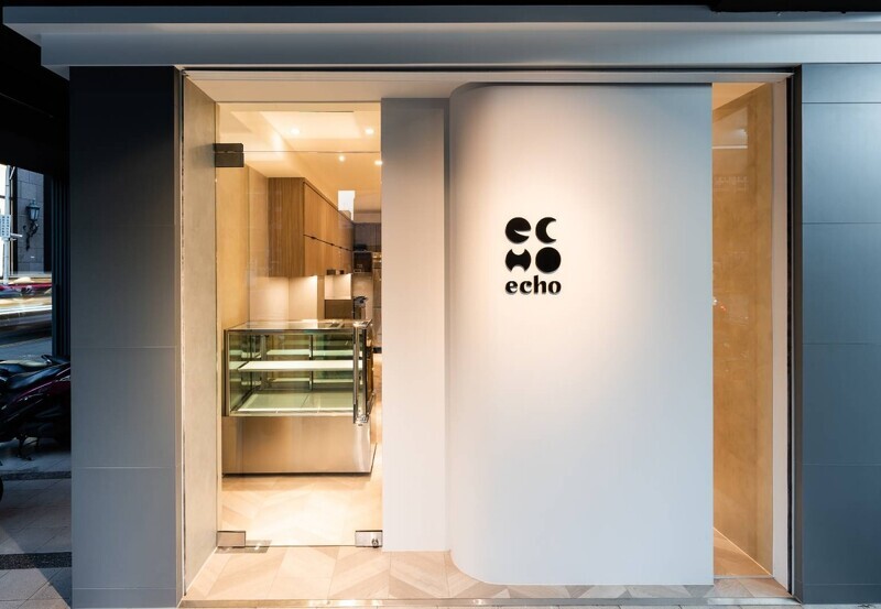 「echo」甜點店進駐一樓空間。