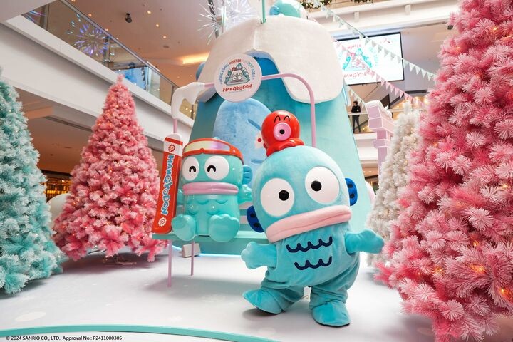 ▲Sanrio 人氣角色 HANGYODON 首度來港登陸又一城歡度聖誕。　圖：又一城／提供