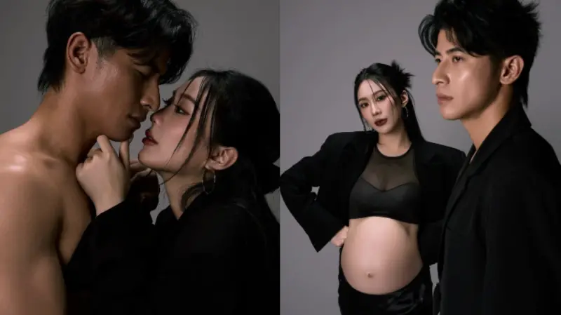<p>▲陳傑憲與老婆綺綺拍攝孕婦寫真,夫妻倆性感又率性的風格相當精緻,綺綺大方曬出渾圓孕肚,飄出幸福媽咪感。(圖/翻攝自綺綺IG)</p>