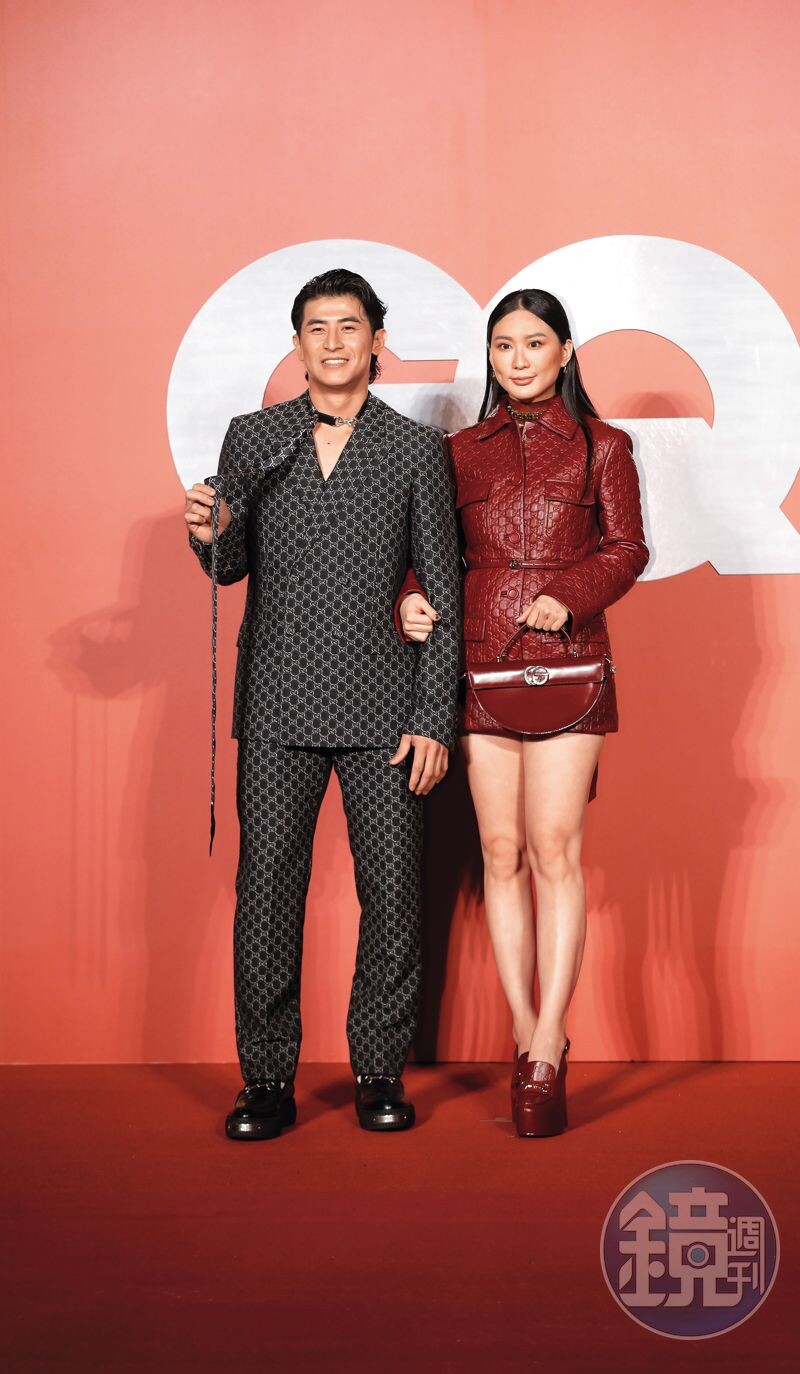陳傑憲(左)與妻子Hailey(右)出席時尚活動,夫妻的好感情在鏡頭前展露無遺,兩人的戀愛故事也成為佳談流傳。