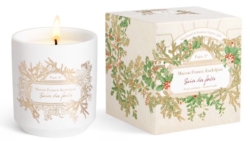 Maison Francis Kurkdjian 2024聖誕限量版Baies des forêts漫步巴黎香氛蠟燭280g，NT3,600