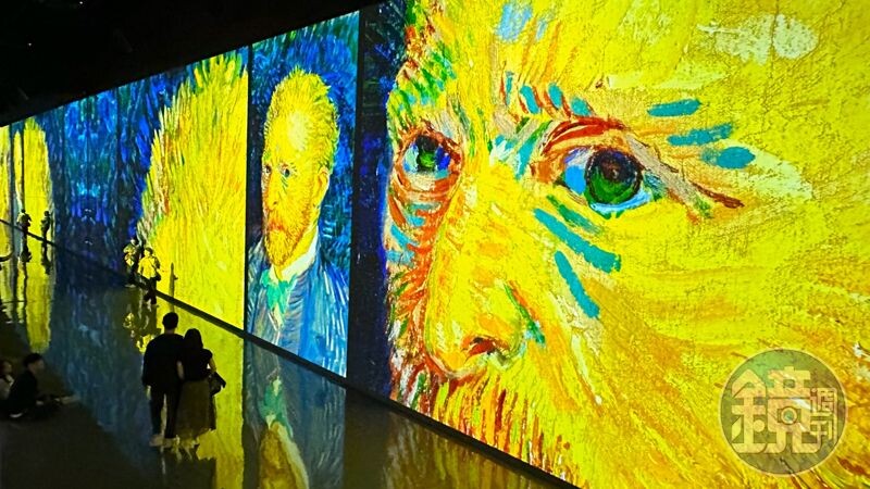 《梵谷自畫像》與其他作品連動呈現，相當好看。