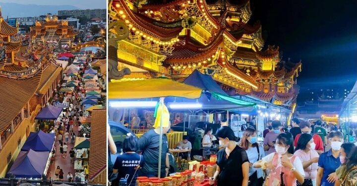 ▲北海斗母宮夜市與新芭觀音亭斗母宮新春夜市。　圖：檳城環球旅遊局／提供