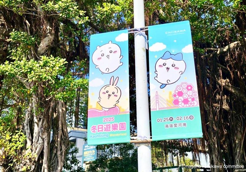 高雄燈會今年與吉伊卡哇合作,造型提燈引發話題。(高雄市府提供)