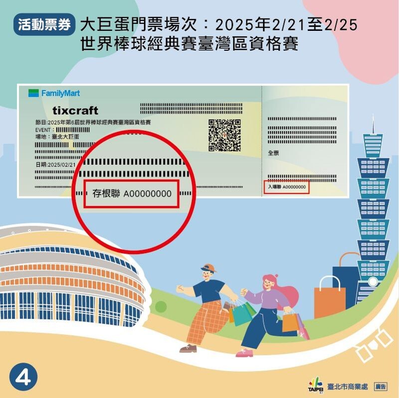 門票登錄時間為2月20日至3月2日止。（北市商業處提供）
