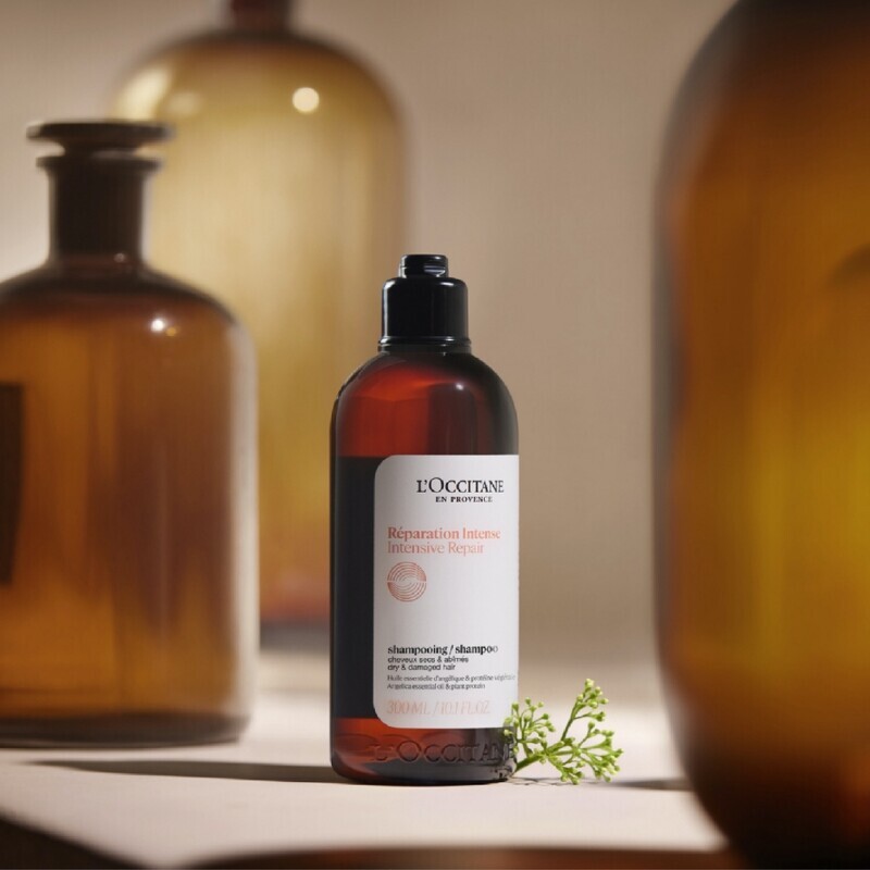 L'OCCITANE歐舒丹草本修護洗髮乳300ml，NT1,060、500ml，NT1,520、補充包500ml，NT1,300