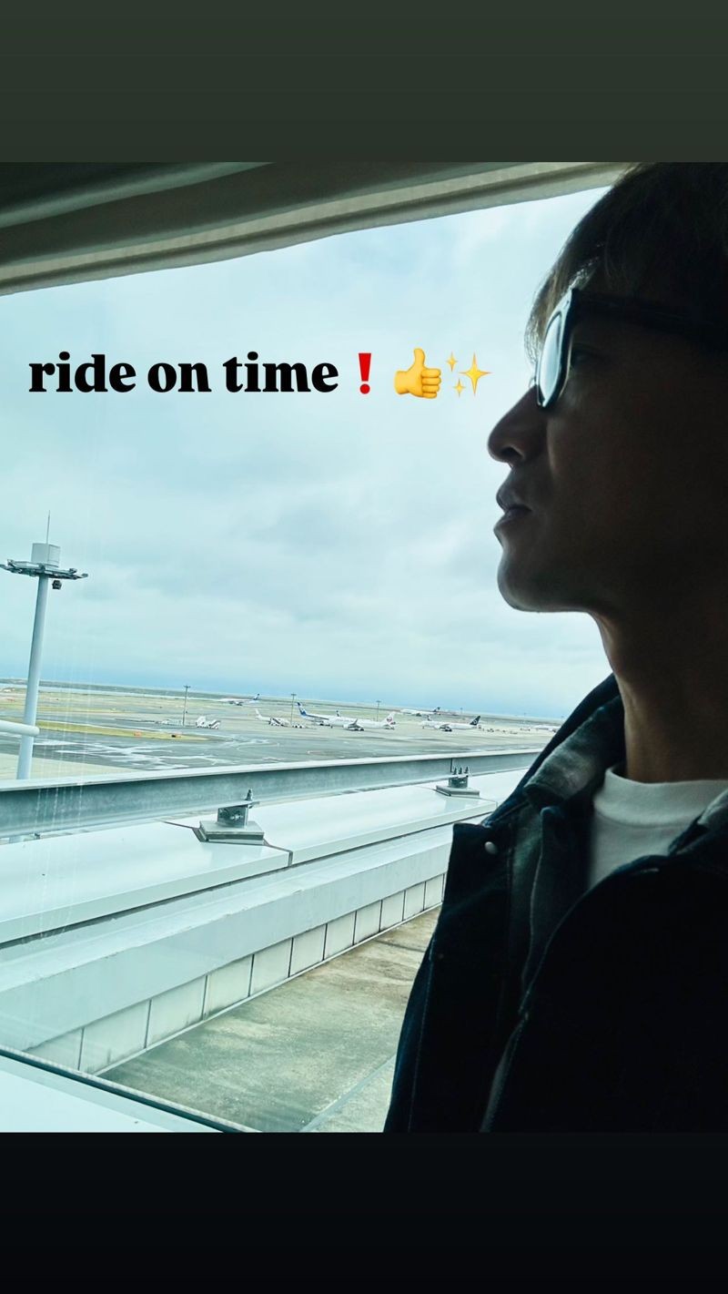木村拓哉從日本出發就發出多則限動預告。(截圖自木村拓哉INS)