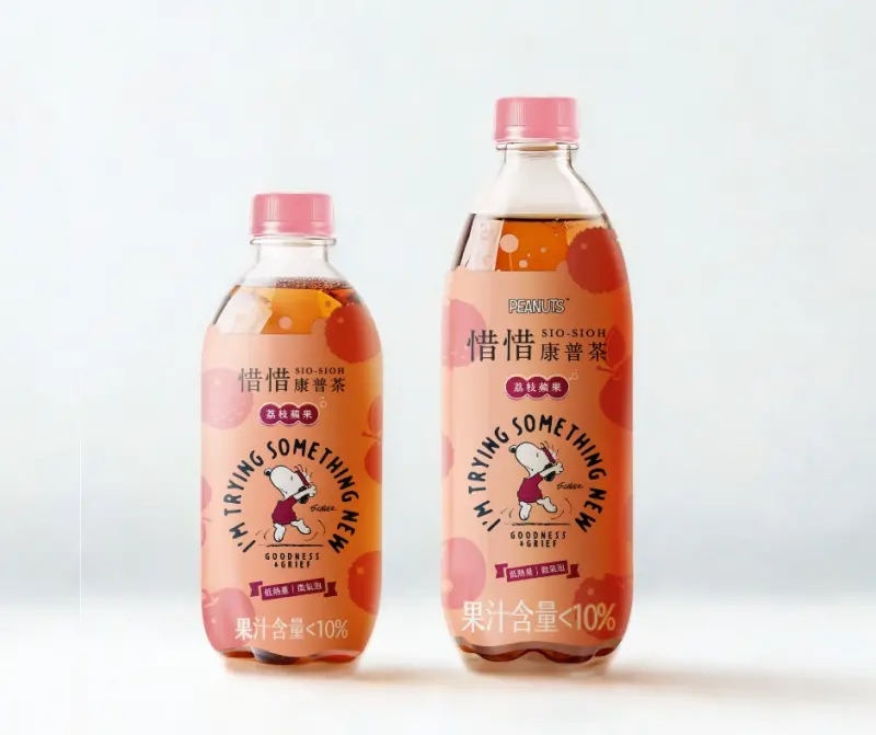▲惜惜康普茶推出全新「荔枝蘋果氣泡」口味，4月28日前於7-ELEVEN購入可享新品嚐鮮價29元（原價38元）。（圖／品牌提供）