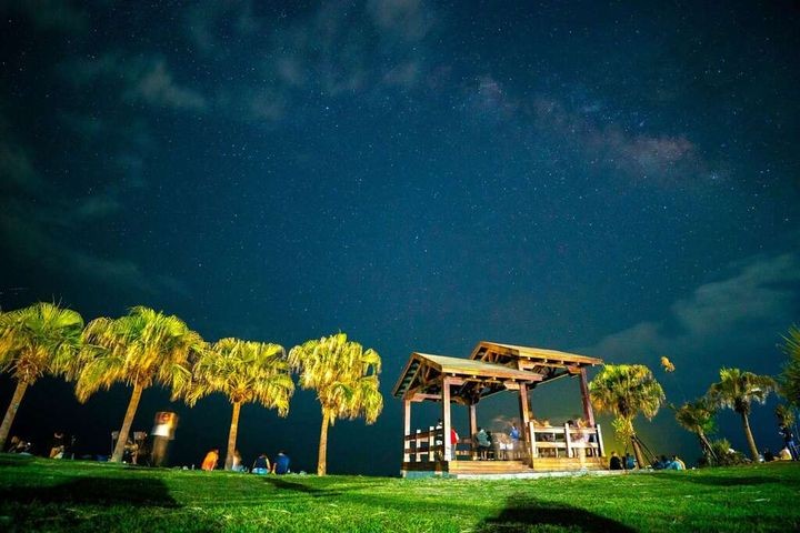 ▲大武9420濱海休憩區星空。　圖：台東縣政府／提供