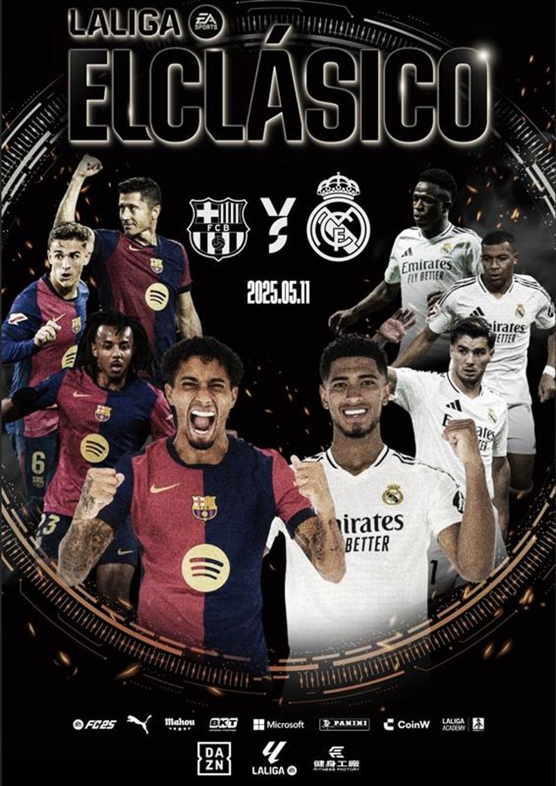 DAZN將轉播FIFA俱樂部世界盃頂級賽事，以及於5月11日登場的由巴塞隆納對戰皇家馬德里。（DAZN提供）