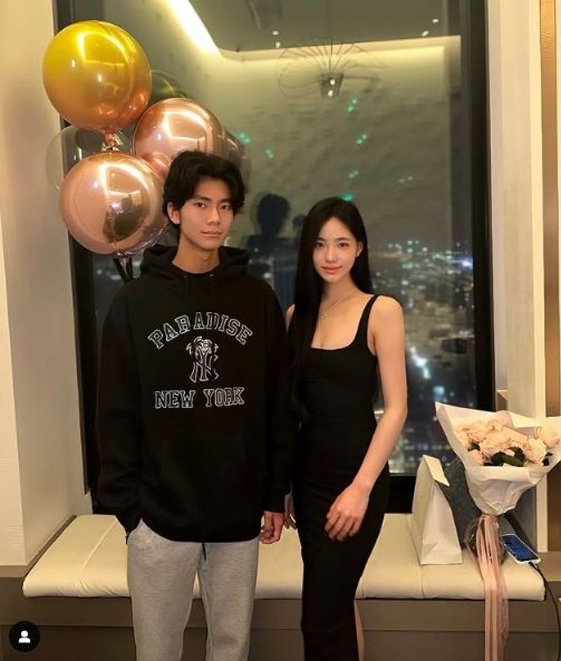 大S從小最疼姊姊的兒子米榖，也是小帥哥，常常說是自己小孩。（翻攝自IG）