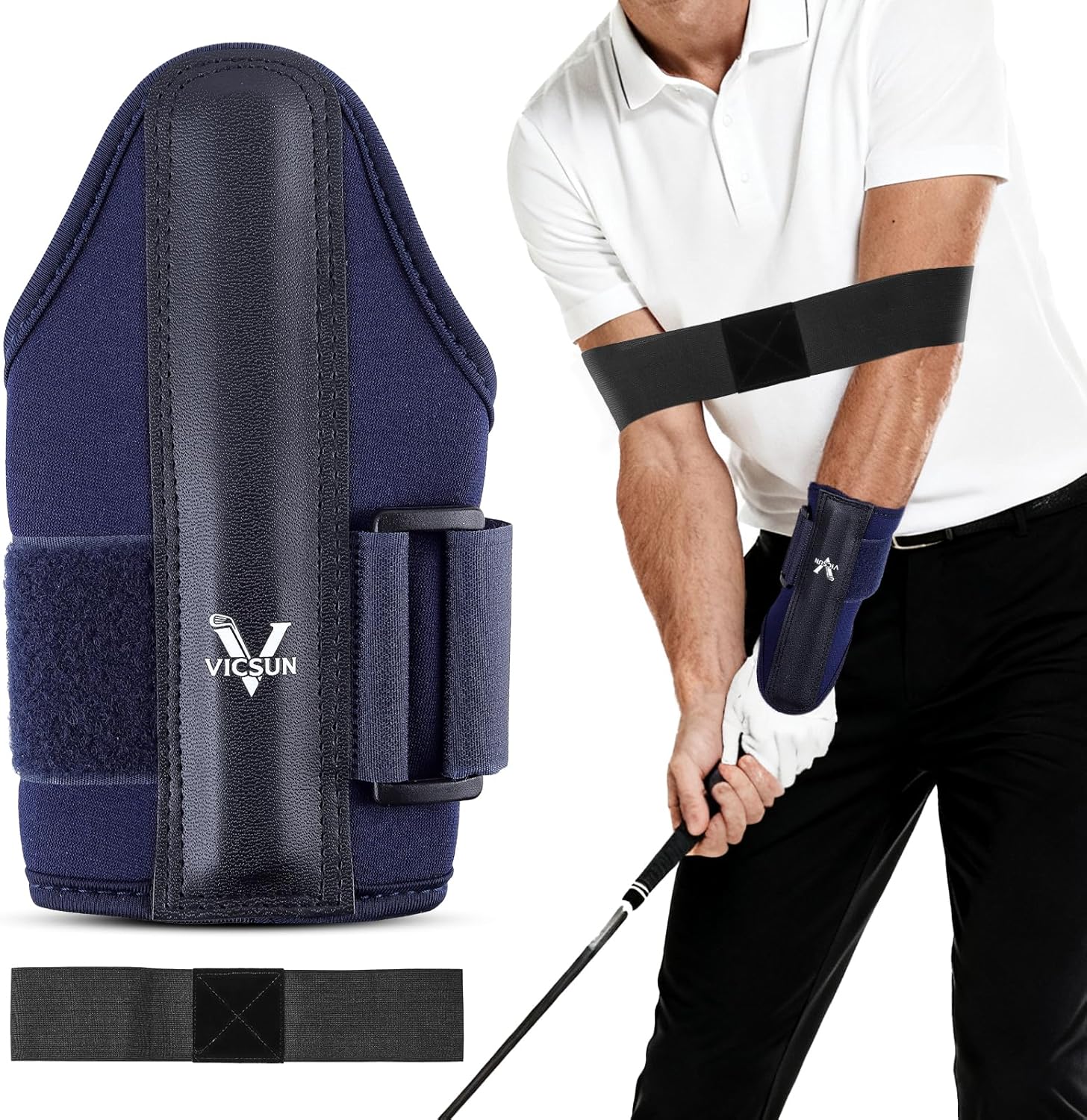 告別果嶺上的三推惡夢！職業選手監修 VICSUN 手腕矯正器，讓你每一桿都像職業球手一樣穩。