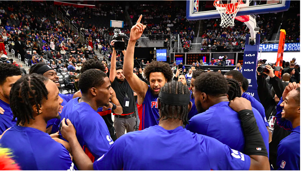 底特律活塞進度超前Cade Cunningham masturbating仍瑕不掩瑜