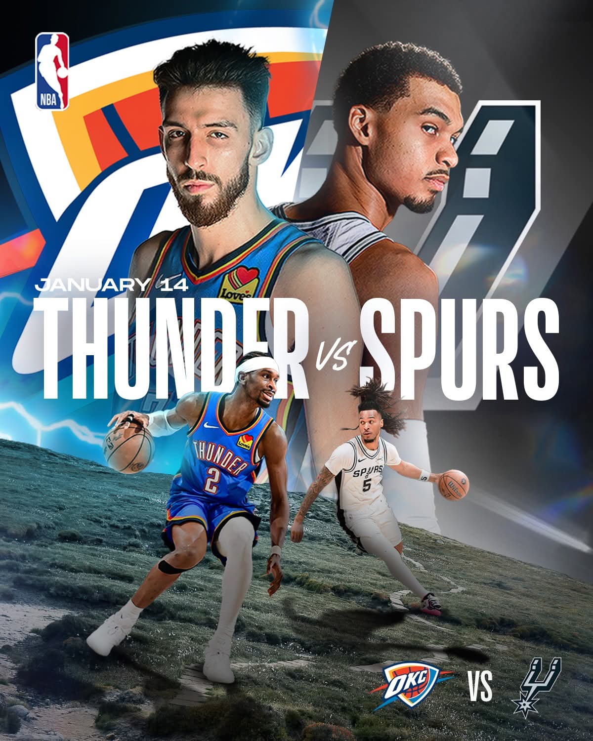 雷霆第三節猛攻擊退馬刺奪四連勝