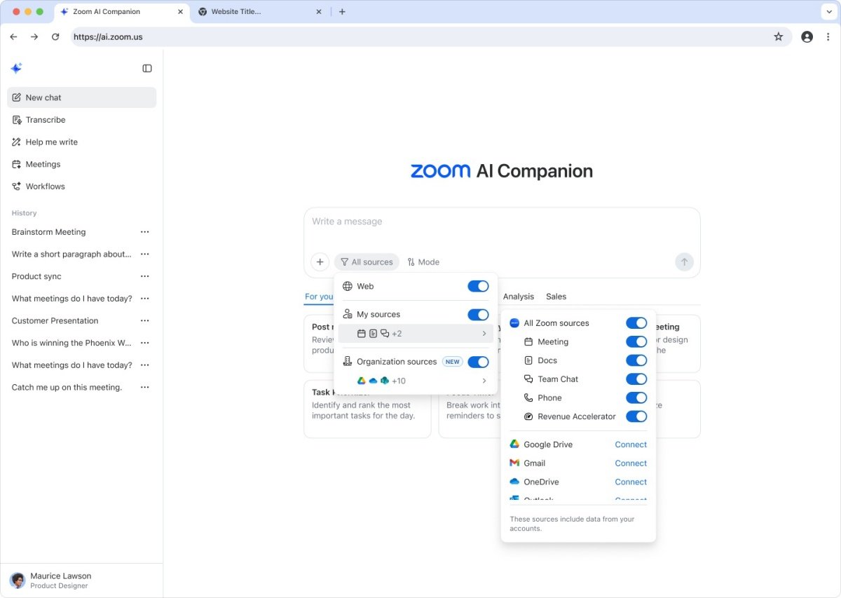 Zoom 推出代理式 AI 平台整合第三方系統 將對話化為實際行動