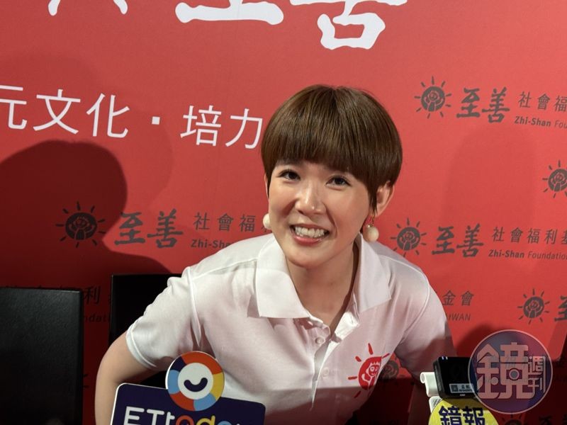 孫可芳說自己因減肥昏倒還被救護人員問性別。（葉婉如攝影）