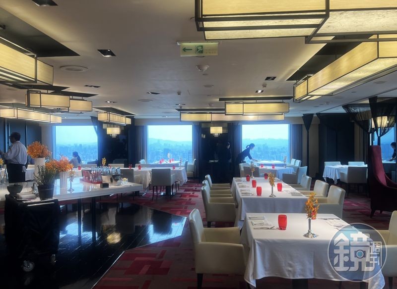 馬可波羅餐廳的視野廣闊,是台北景觀最佳的餐廳之一。
