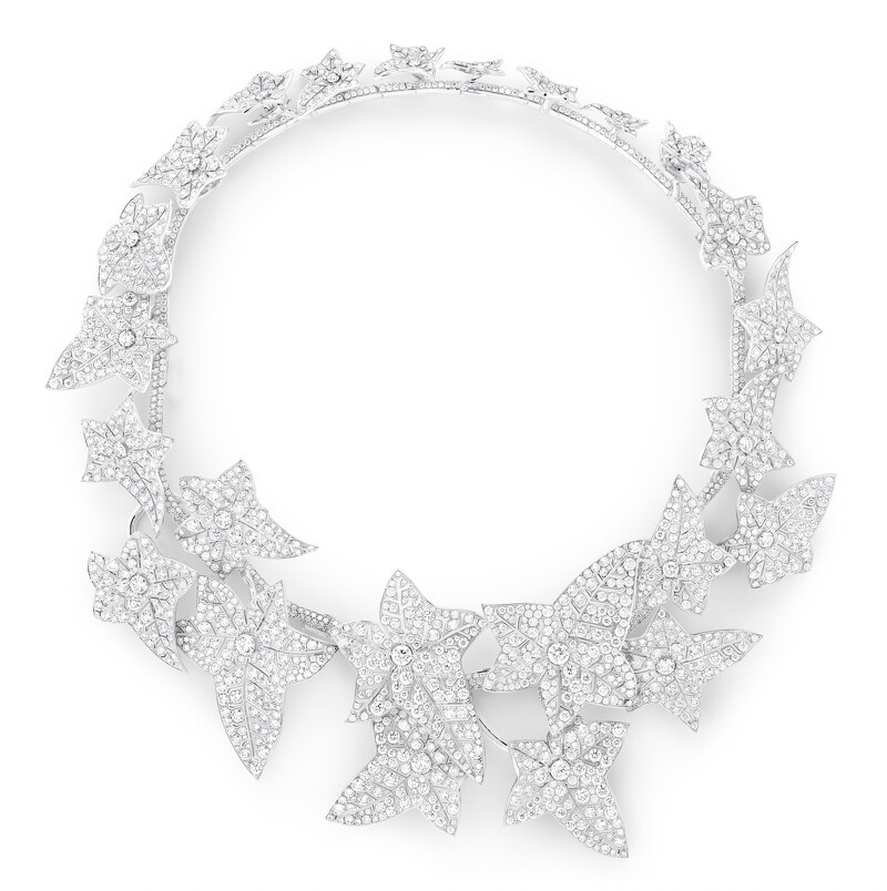 Boucheron Lierre主題高級珠寶鑽石項鍊細節