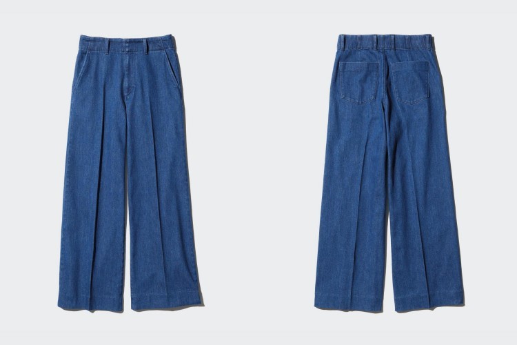 Uniqlo寬版牛仔褲,(商品編號:469819|商品售價:NTD990)。