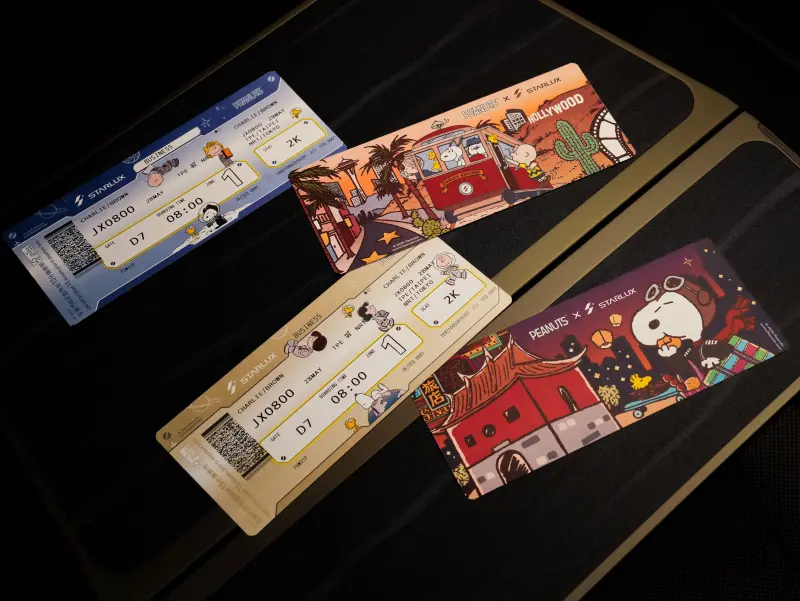 ▲SNOOPY登機證更是人氣王,去回程不同款式的貼心安排,讓海內外旅客為之驚豔!(圖/星宇航空提供)