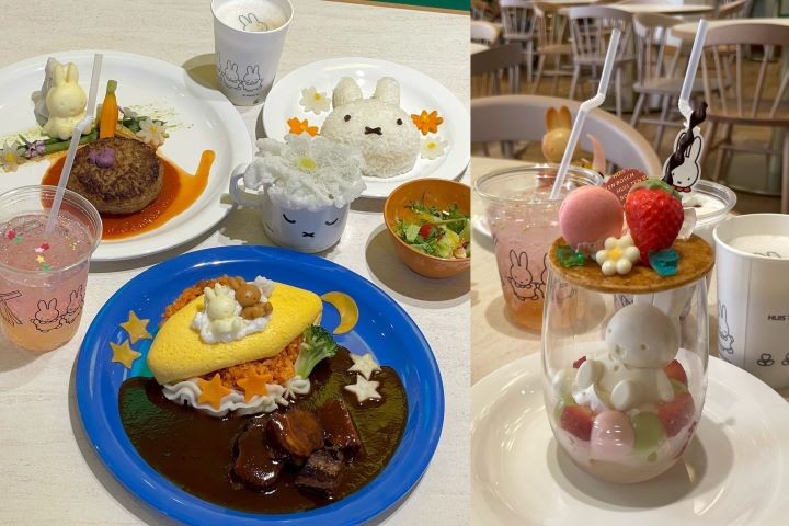 ▲「每日慶典廚房」料理中充滿 Miffy 元素。　記者-何昕穎／攝影
