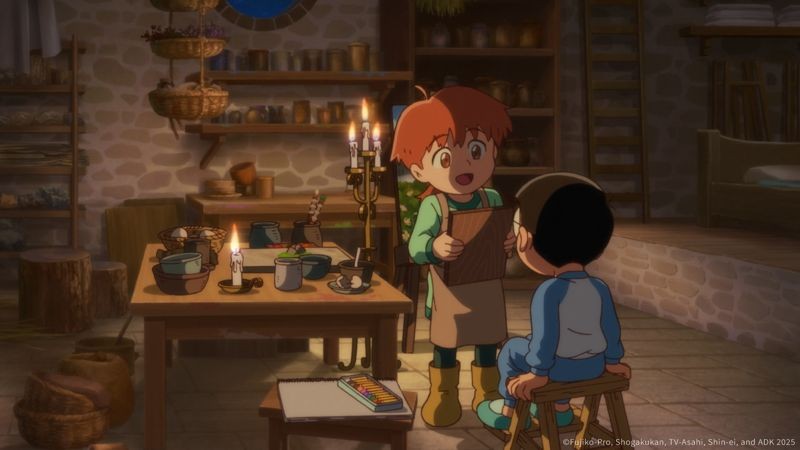 《電影哆啦A夢：大雄的繪畫世界物語》以繪畫為主題。（車庫娛樂提供）