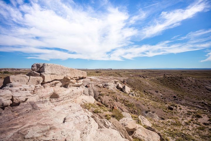 ▲亞利桑那州 Petrified Forest 石化森林國家公園。　圖：美國國家旅遊局／提供