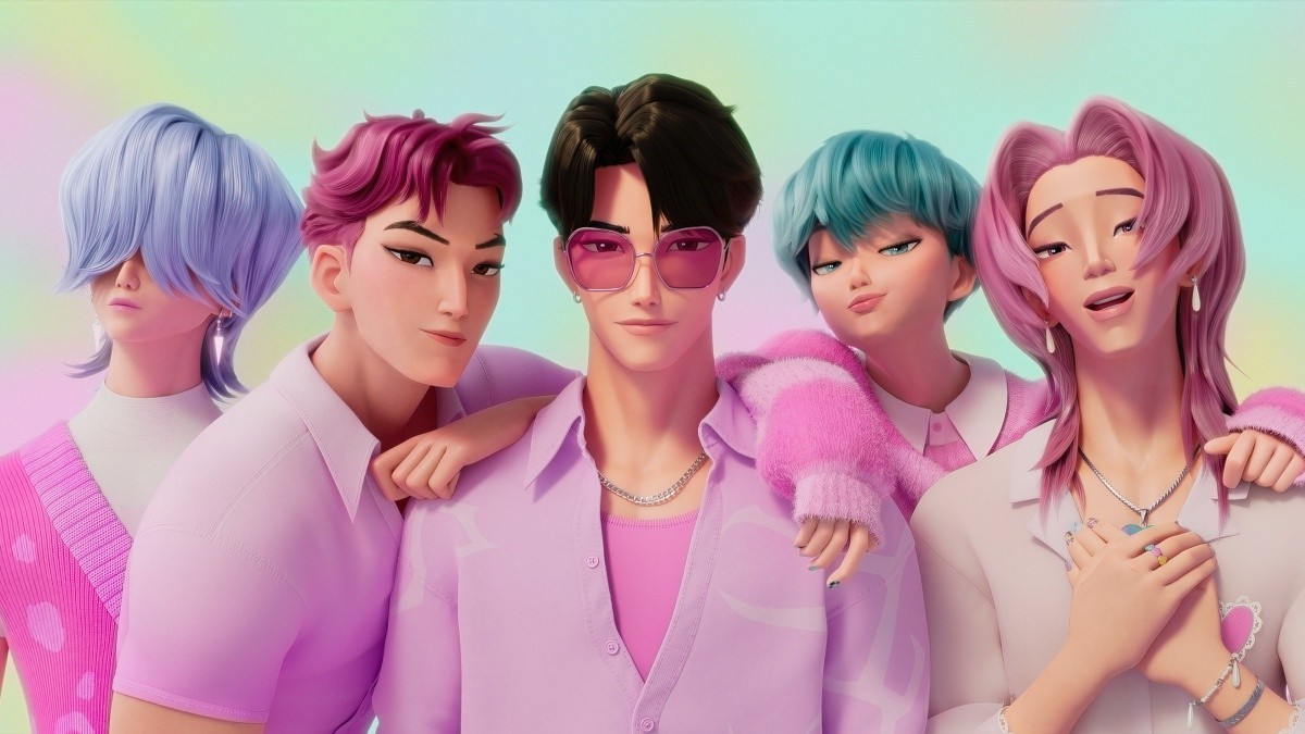 Netflix原創動畫《K-pop獵魔女團》劇中男團Saja Boys不只打怪,歌曲〈Soda Pop〉更紅到BTS都愛