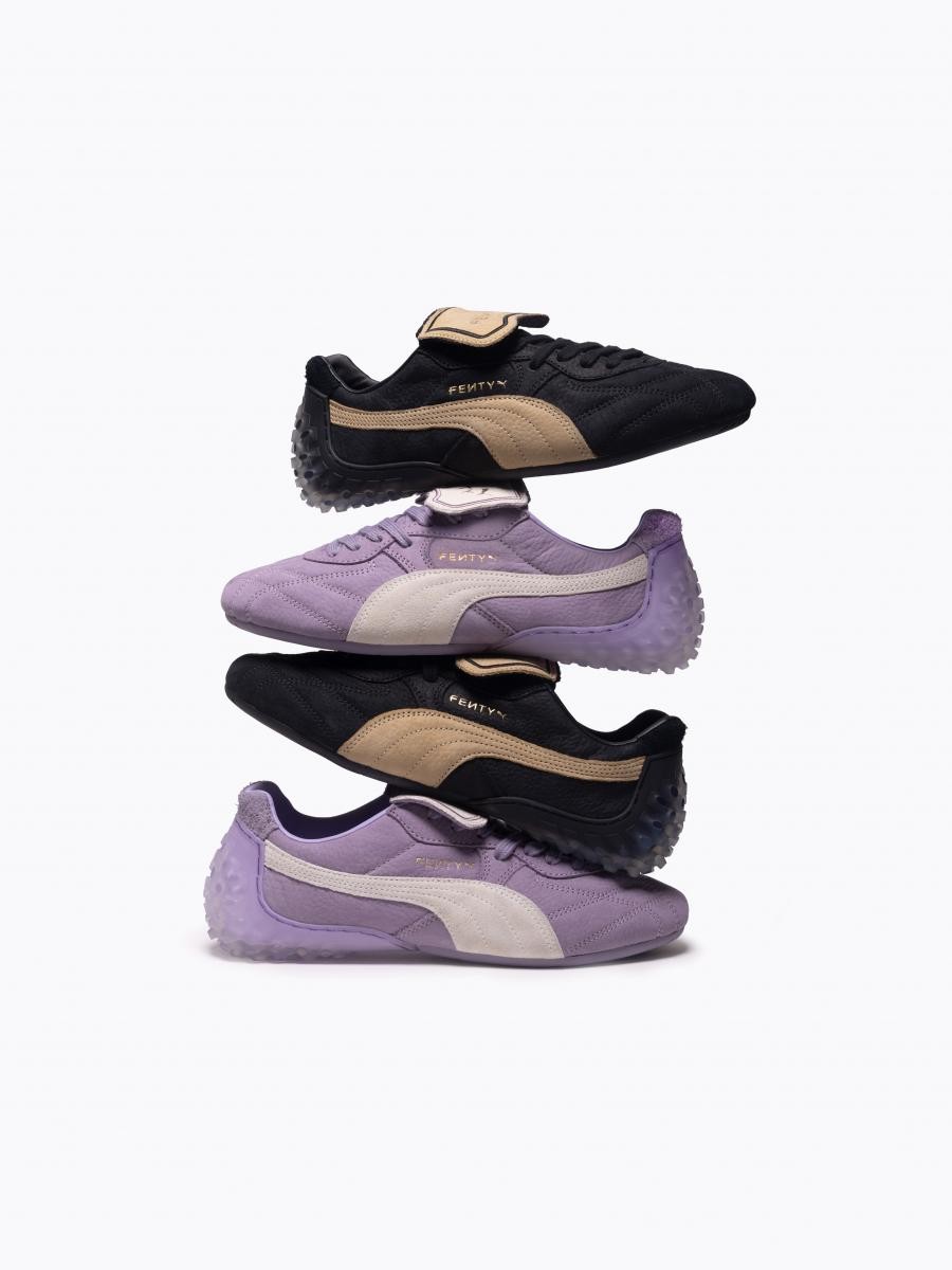 Fentyx Puma聯名系列的指標話題鞋款 AVANTI 象徵 Rihanna 對 PUMA DNA 的重新詮釋。承襲經典足球鞋輪廓,融合現代街元素,搭配鞋舌設計與細緻車縫細節,為運動鞋注入時尚靈魂。