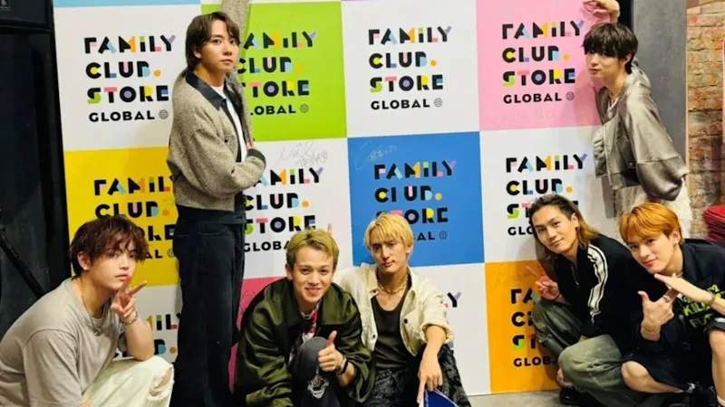 去年華山也曾開設「FAMILY CLUB.STORE」快閃店,Travis Japan成員曾造訪並簽名留念。(翻攝自travis_japan_official IG)