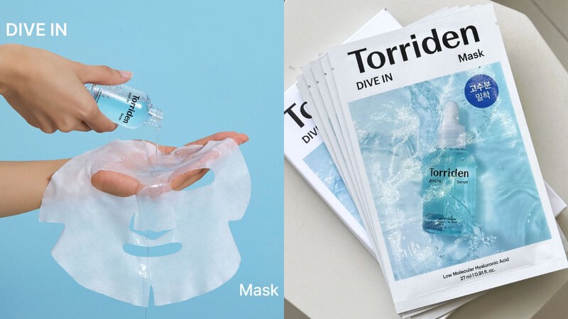 Torriden DIVE-IN微分子玻尿酸保濕面膜,Photo/IG@torriden_official