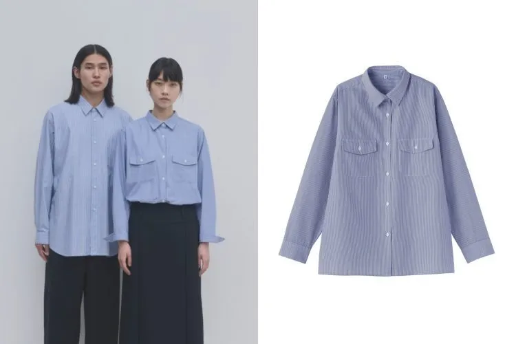 MUJI Labo本季將代表性的府綢材質轉化為日常服飾。