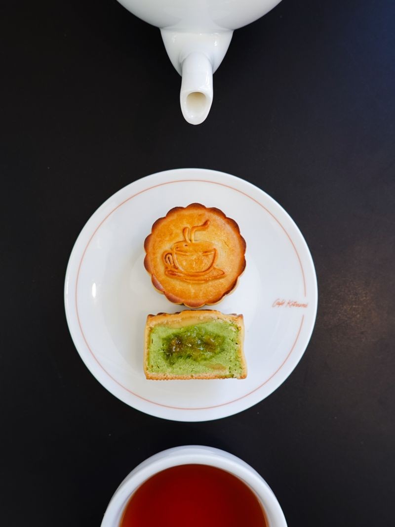 Café Kitsuné開心果柚子月餅。(Onefifteen提供)