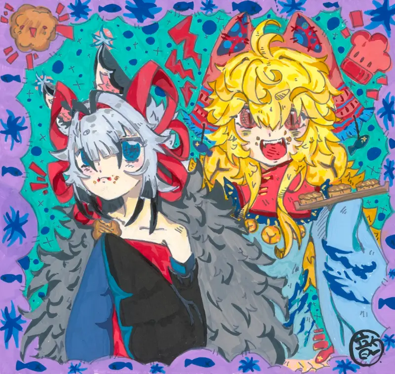 ▲林涵韵作品〈逐月雙星Moon Chasers〉。(圖/台北文華藝博提供)