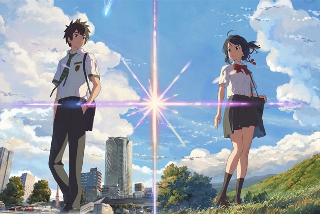 2016 年上映,由新海誠編導、CoMix Wave Films 製作的《你的名字》。故事圍繞居住在鄉下的少女宮水三葉與東京少年立花瀧,兩人因神秘力量而偶爾互換身體,進而建立深厚情感,然而,當瀧試圖尋找三葉時,才發現兩人其實身處不同的時間線,而一場隕石災難正威脅著她的家鄉。