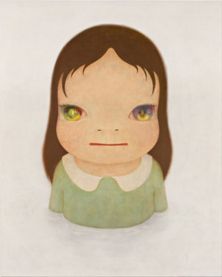奈良美智2005年的畫作《宇宙之眼（湖中乳白）》在倫敦蘇富比再創紀錄。